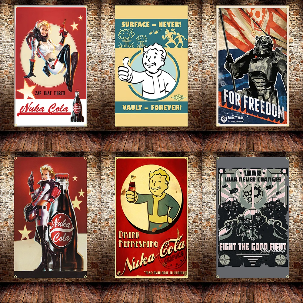 Fallout Cosplay Prop - FLAGDOM 90X150CM 3X5Ft 게임 포스터 플래그