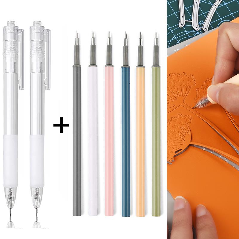 Craft Knife Set - 2 + 6Pcs 칼 펜 리필