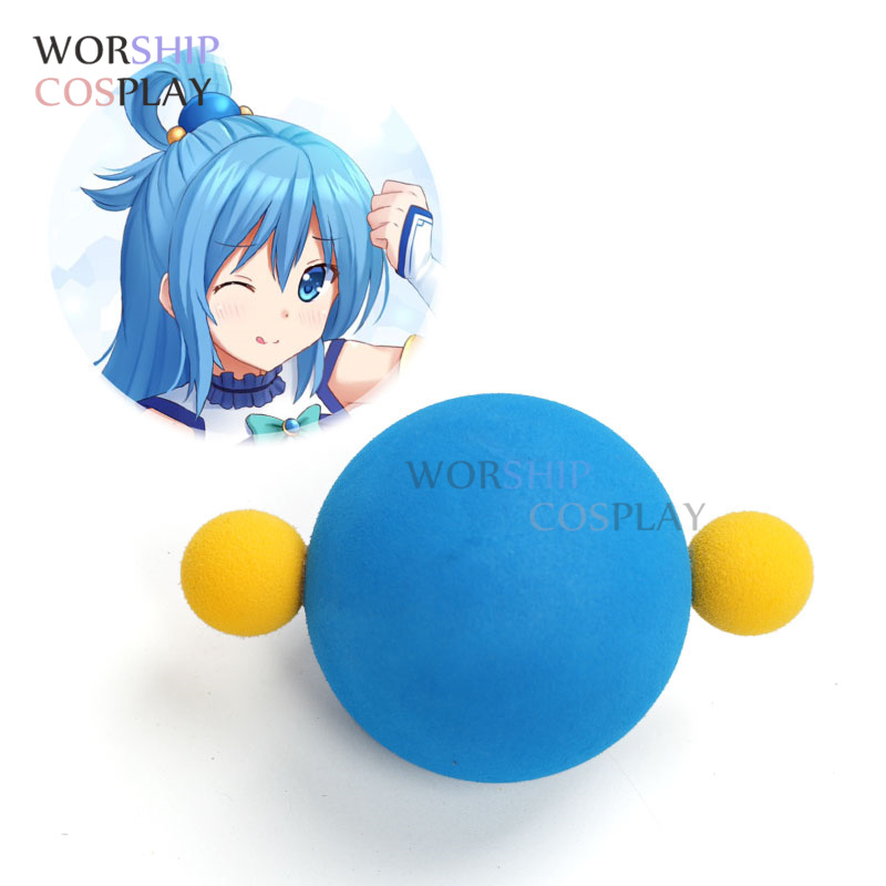 Cosplay Prop Foam - 아쿠아 코스프레 가발 폼, 파란색 노란색
