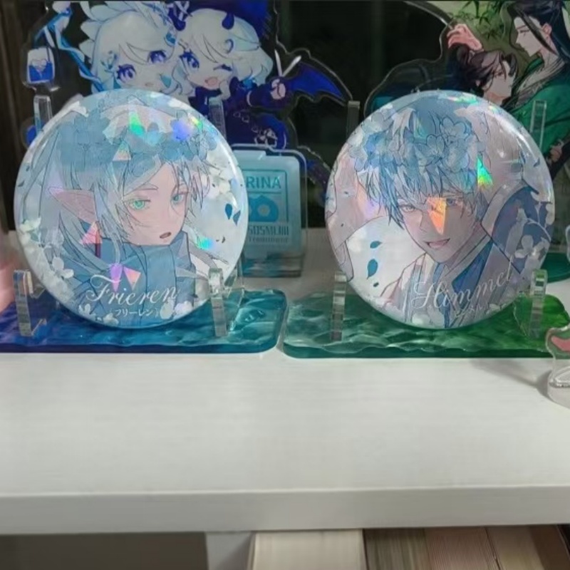 Frieren Cosplay Prop - 애니메이션 프리렌 히멜 배지 만화 그림