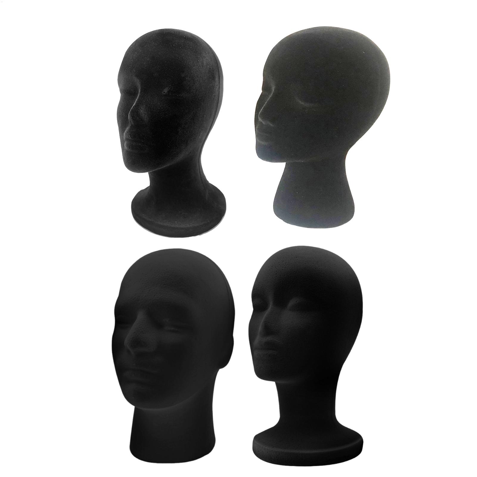 Cosplay Prop Foam - 블랙 마네킹 헤드 폼 벨벳 마네킹