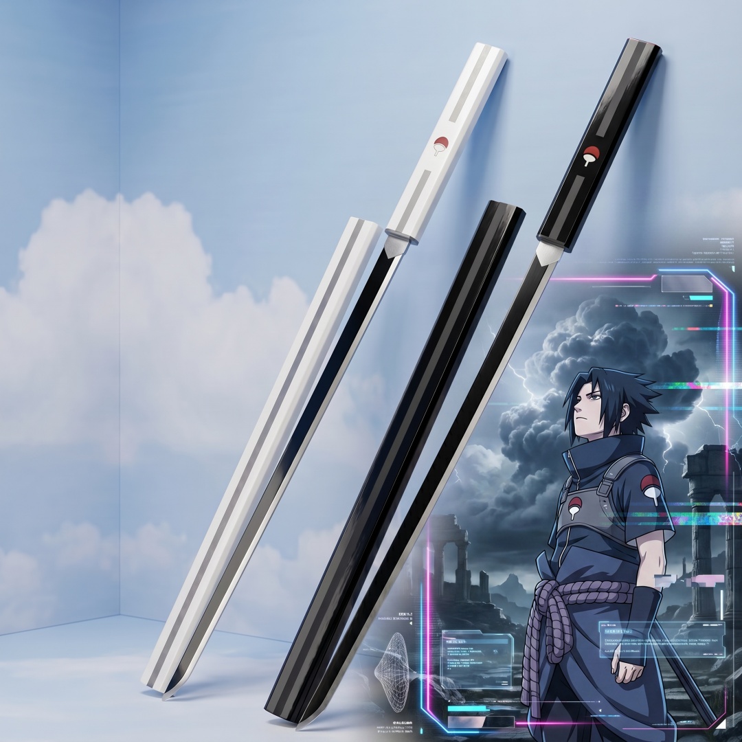 35.4인치 나루토 우치하 사스케 카타나 애니메이션 코 - Cosplay Prop Katana 리뷰 및 가격