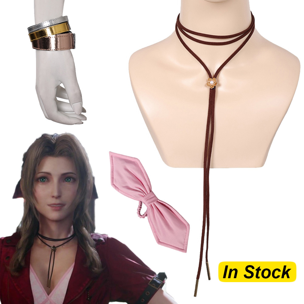 판타지아 에어리스 코스프레 목걸이 나비 넥타이 게임 판 - Aerith Cosplay Prop 리뷰 및 가격