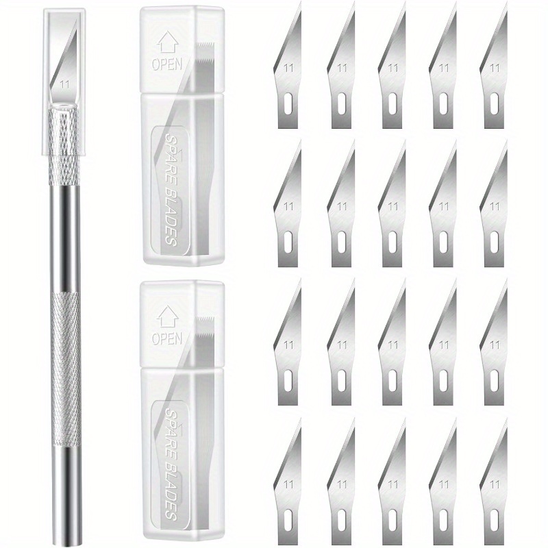 엑스택토 칼과 20개의 교체용 칼날이 포함된 공예용 칼 - Craft Knife Set 리뷰 및 가격