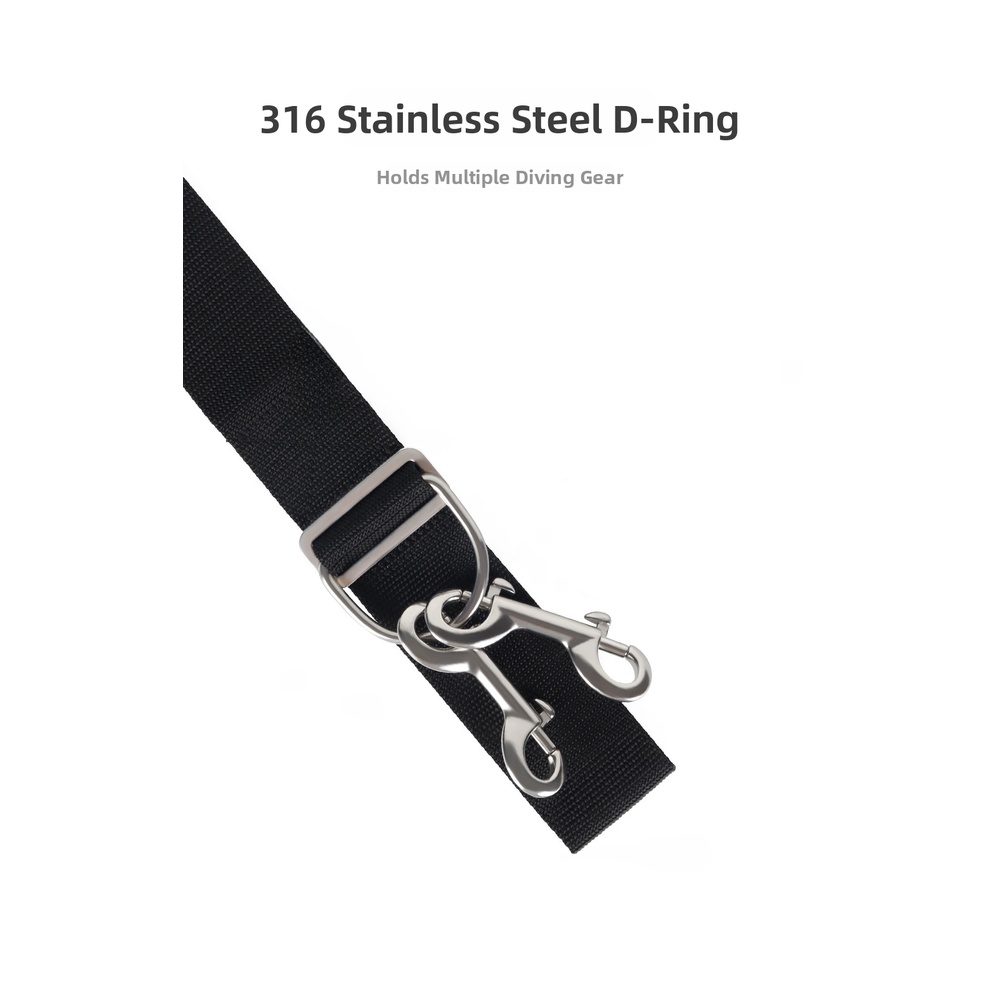 316 스테인레스 스틸 D-링이 있는 테크니컬 다이빙  - D Ring Strap 리뷰 및 가격