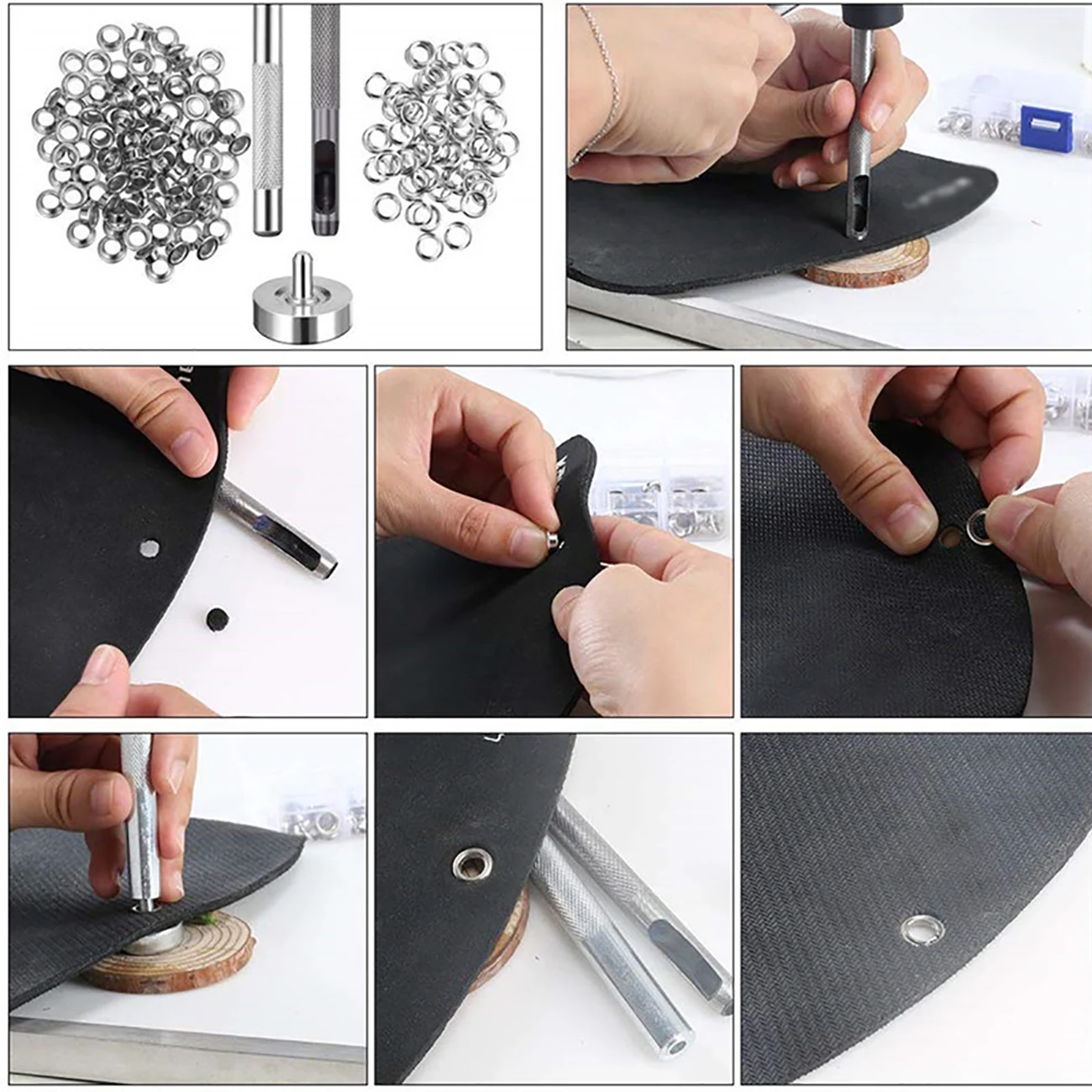 300pcs 컬러 Eyelets 및 100 Golden - Snap Plier Setter 리뷰 및 가격