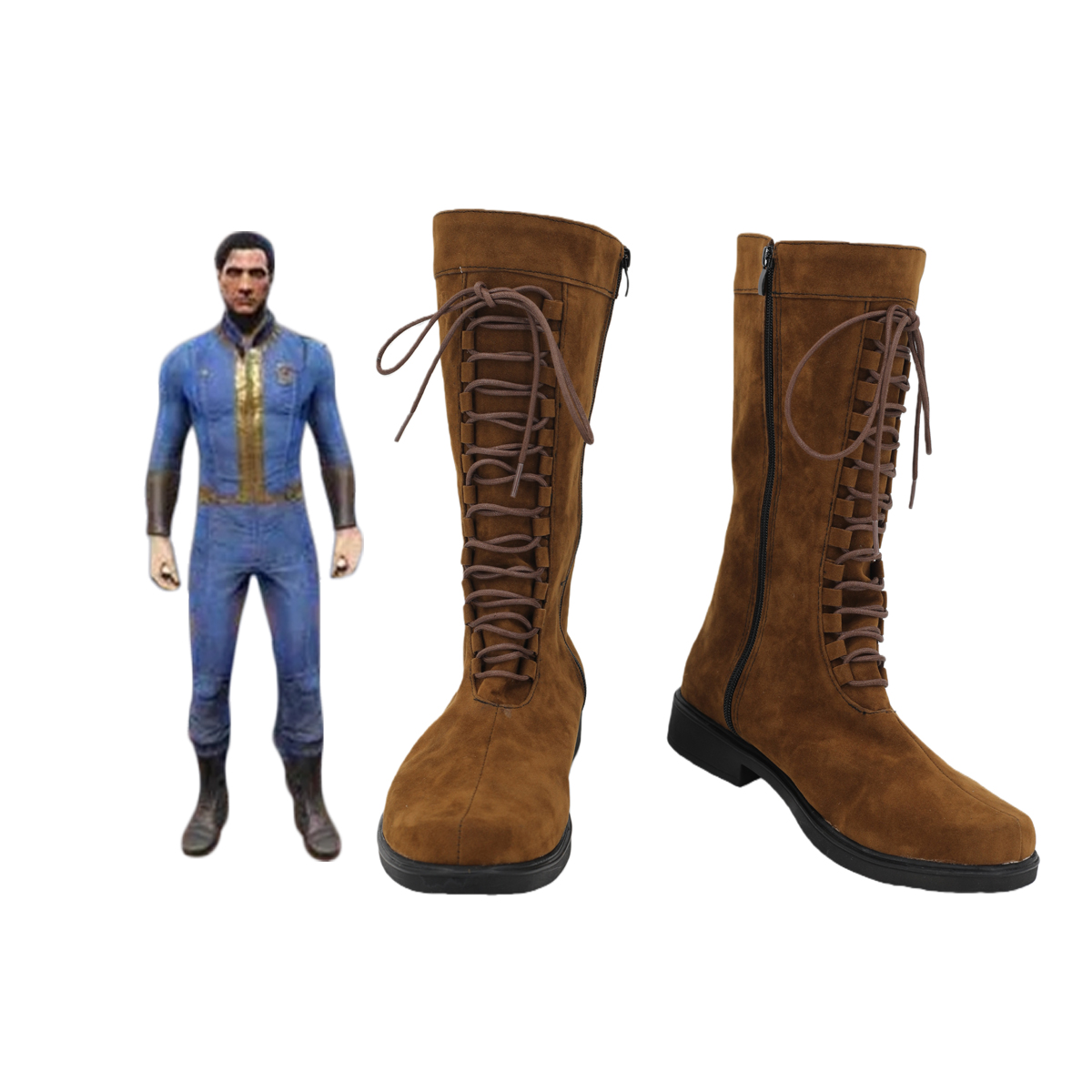 Fallout 4 Vault Suit 코스프레 신발 매 - Fallout Cosplay Prop 리뷰 및 가격