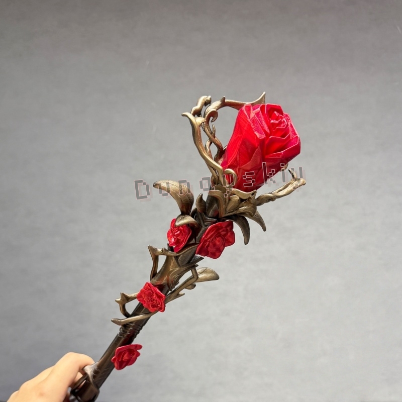 실루스 스태프 실버 윙 데몬 레드 로즈 완드 러브 앤  - Cosplay Prop 3D Print 리뷰 및 가격