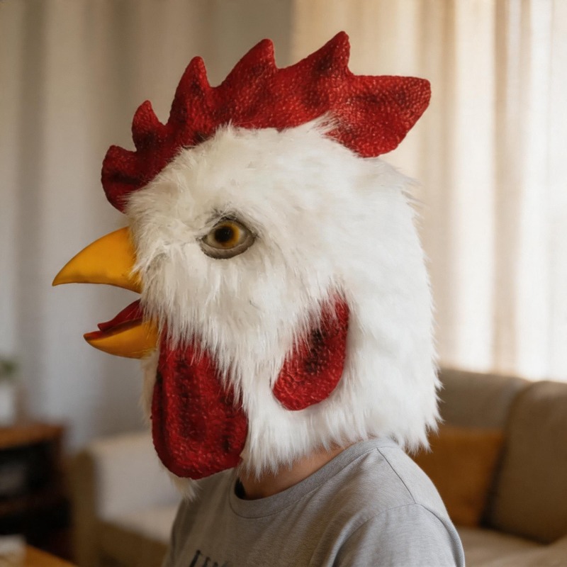 코스프레 귀여운 동물 수탉 뿔 달린 수탉 머리 닭 깃털 - Cosplay Prop Foam 리뷰 및 가격