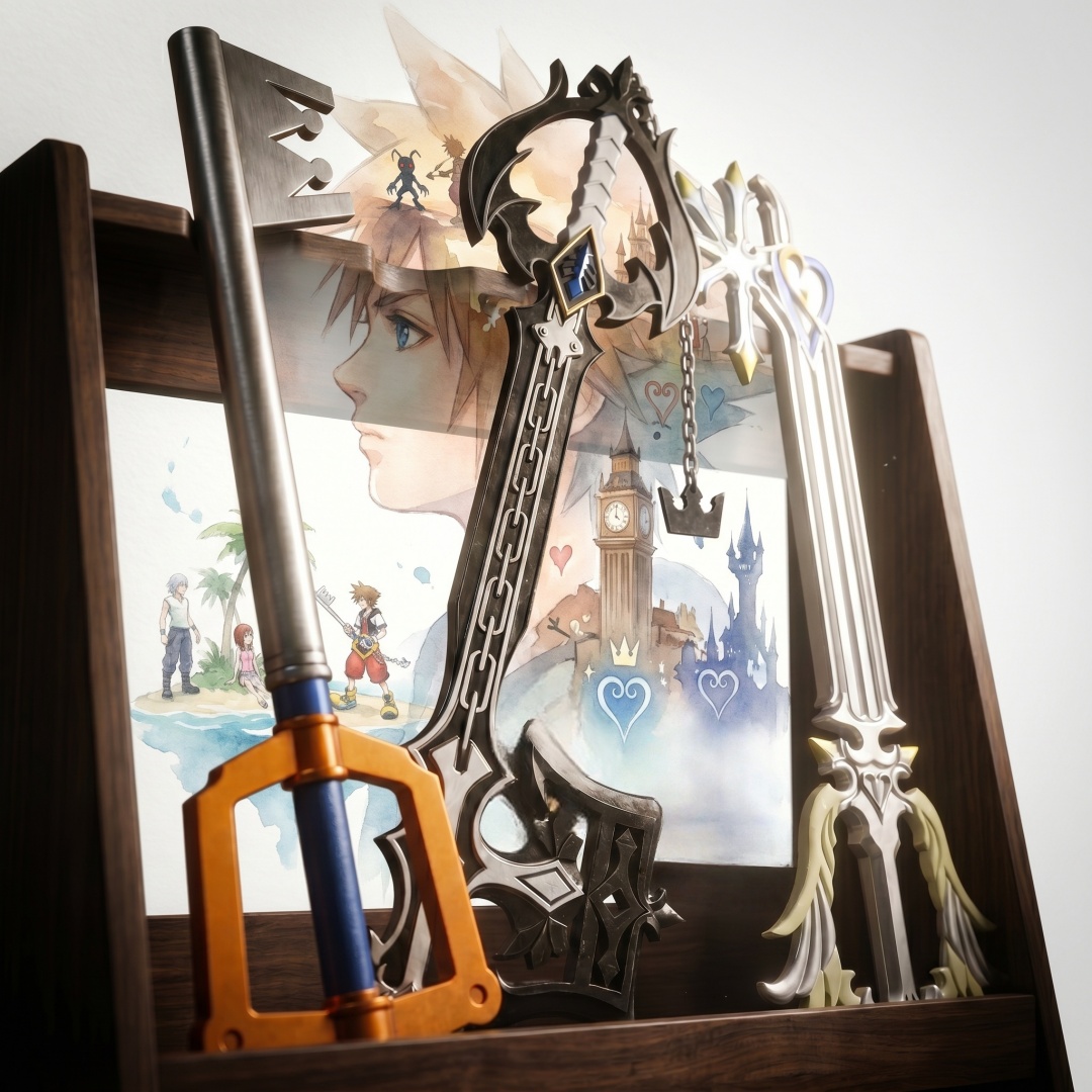 33.8인치 킹덤 하츠 소라 키블레이드 카타나 검 닌자 - Keyblade Cosplay Prop 리뷰 및 가격